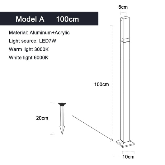 Modern LED Lawn Lamp