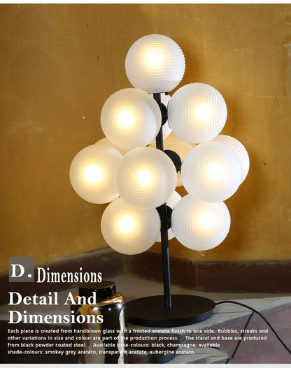 Modern Glass Bubble Floor Lamp