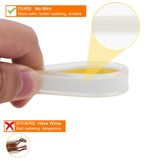 Dimmable COB LED Strip Light with Touch Switch & 23-Key Remote
