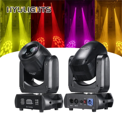2-Pack 150W LED Moving Head Beam Lights with Prism & Gobo – DMX Stage Lighting