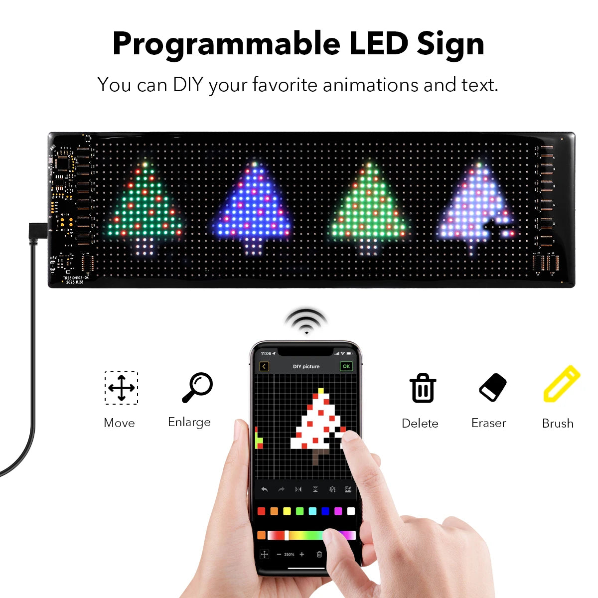 LED Car Programmable Matrix Display Panel