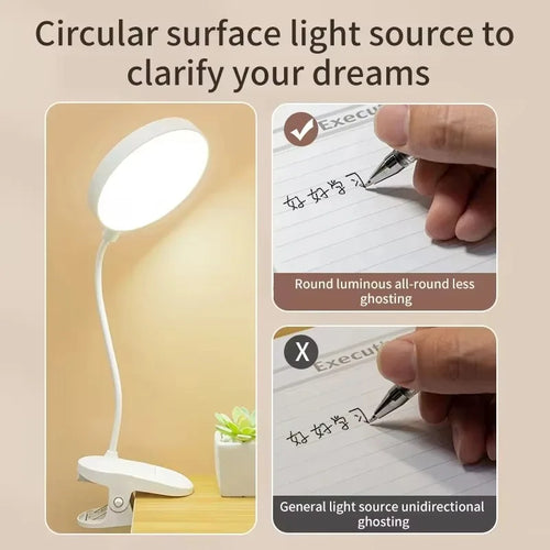 USB Rechargeable LED Desk Lamp with Touch Control – 3-Mode Eye Protection Table Light