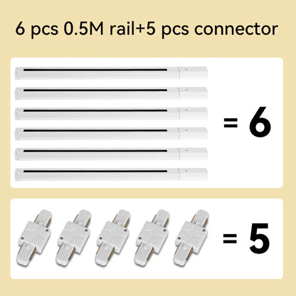Modern LED COB Track Light Fixture Set for Commercial and Home Lightin