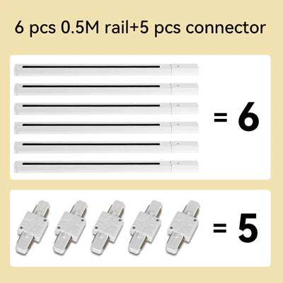 COB LED Track Light Fixture Set – Adjustable Spotlights