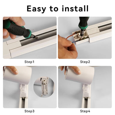 COB LED Track Light Fixture Set – Adjustable Spotlights