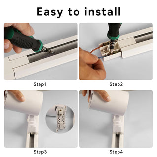 COB LED Track Light Fixture Set – Adjustable Spotlights