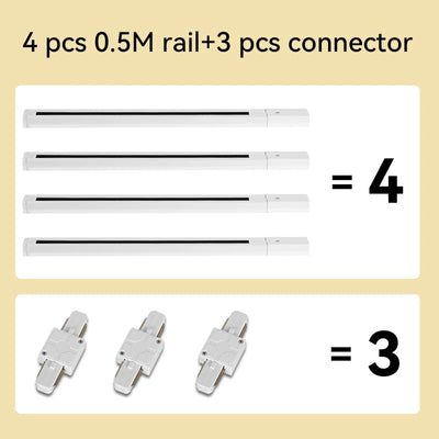 COB LED Track Light Fixture Set – Adjustable Spotlights