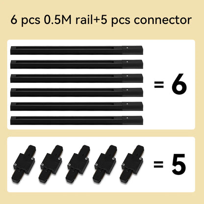 Modern LED COB Track Light Fixture Set for Commercial and Home Lightin