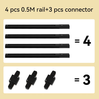 Modern LED COB Track Light Fixture Set for Commercial and Home Lightin