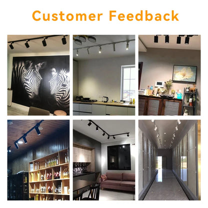 Modern LED COB Track Light Fixture Set for Commercial and Home Lightin