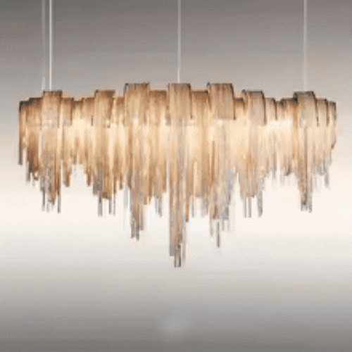 Luxury Tassel LED Chandelier – Modern Ambient Ceiling Light