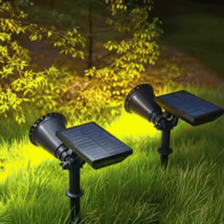 LED Solar Garden Spotlights – IP65 Waterproof Outdoor Landscape Lights
