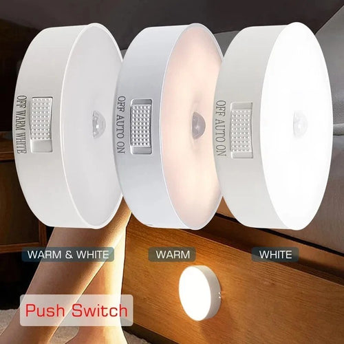 3-Pack Rechargeable LED Motion Sensor Night Lights