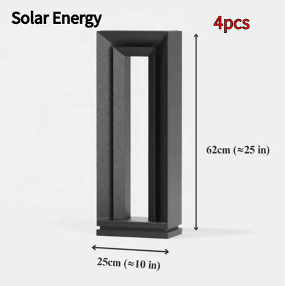 Solar Square Courtyard Light