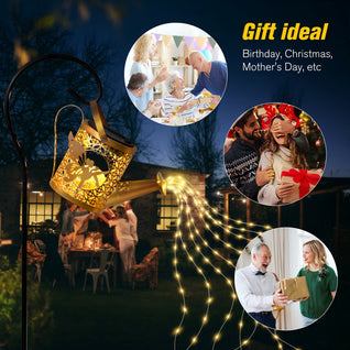 Solar Watering Can Garden Lights Outdoor Waterproof Lantern Decor