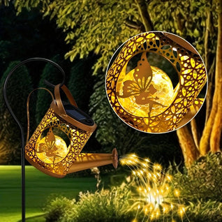 Solar Watering Can Garden Lights Outdoor Waterproof Lantern Decor