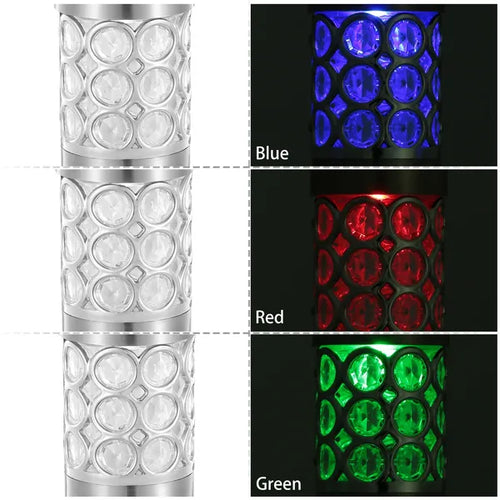 6-Pack RGB Solar Garden Pathway Lights
