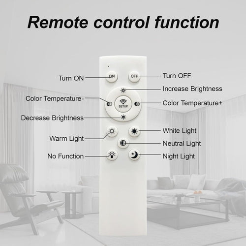Modern LED Ceiling Light – 6 Ring Flush Mount Dimmable Ceiling Lamp