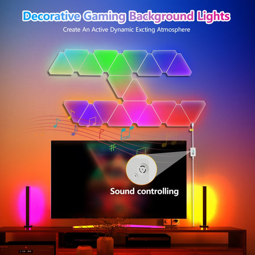 20-Pack Triangular Light Panels