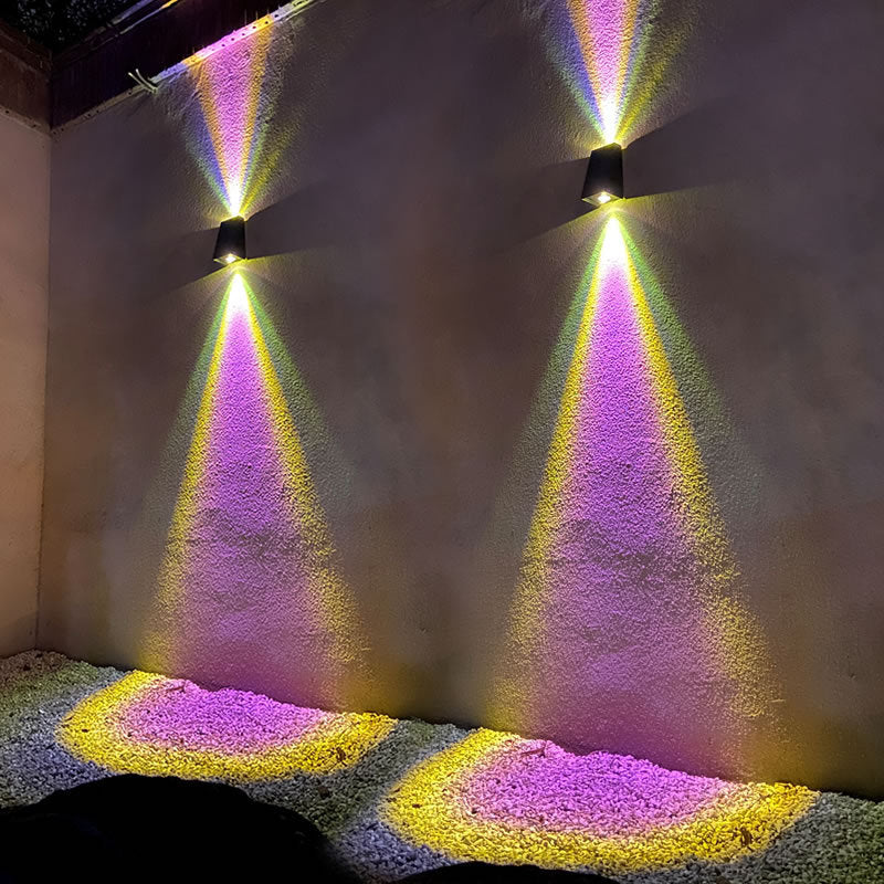 Simple Double Head Solar Wall Light