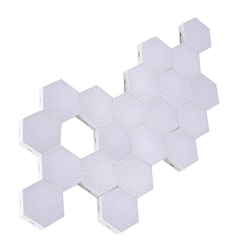 Hexagonal LED Wall Lights – 20 Sets RGB Smart App Control, Music Sync Honeycomb Gaming Lights