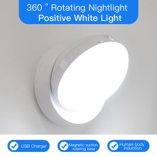 Rotating Human Body Sensor Light – Motion Activated LED Night Light