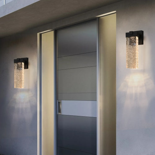Outdoor Waterproof Crystal LED Wall Light, 2-Pack | Dusk-to-Dawn
