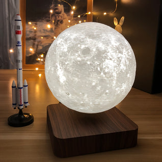 3D Magnetic Levitating Moon Lamp with LED Light