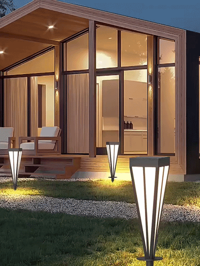 Solar LED Garden Bollard Light – 12W Outdoor Pathway Lamp