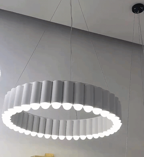 Nordic Led Carousel Pendant Light Luxury Designer Chandelier Lighting Gold Electroplating Restaurant Living Room Decor