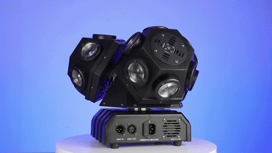 4-in-1 LED Moving Head Beam Light – DMX Rotating Stage Fixture