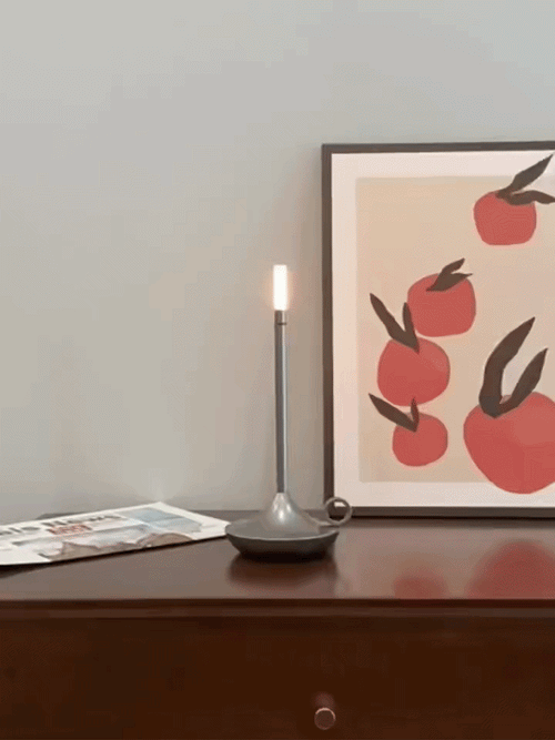 Rechargeable LED Candle Table Lamp – Touch-Control Ambient Light
