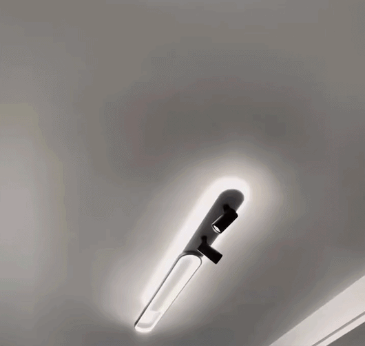 Modern Acrylic LED Chandelier – Adjustable Spotlights, Dimmable