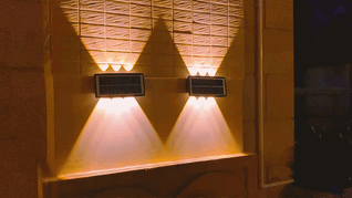 Solar LED Wall Light – Up & Down Waterproof Outdoor Lamp