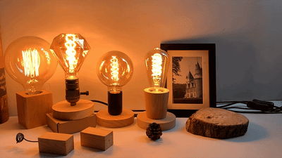 Modern Wood Table Lamp – Retro E27 Decorative Desk Light