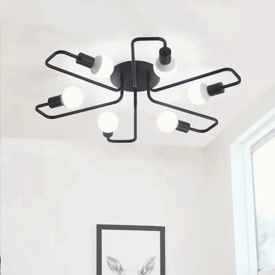 Modern 4-Light LED Ceiling Chandelier