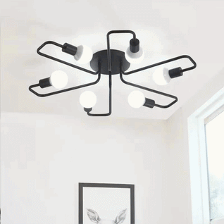 Modern 4-Light LED Ceiling Chandelier