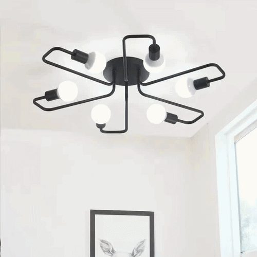 Modern 4-Light LED Ceiling Chandelier