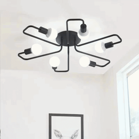 Modern 4-Light LED Ceiling Chandelier