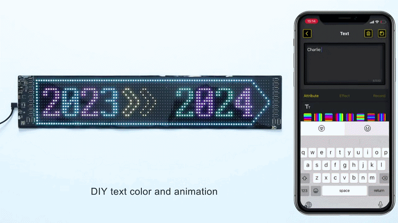 LED Car Programmable Matrix Display Panel