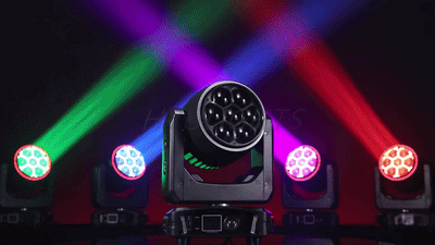 7×40W RGBW Moving Head Light – DMX Wash Beam Zoom Stage Lighting