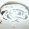 Crystal LED Ceiling Lamp – Chrome Finish with Adjustable Light Modes