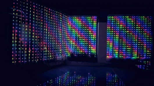Smart RGB Curtain Lights – 400–800 LED Music Sync Fairy Lights