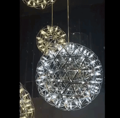 Firework Ball LED Chandelier – Modern Stainless Steel Pendant Light