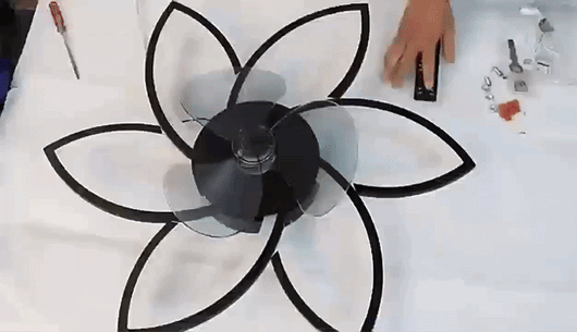 Modern LED Ceiling Fan Light with Remote Control
