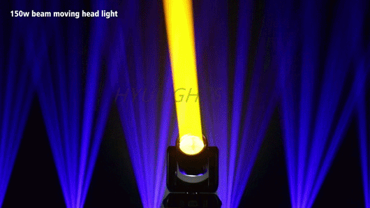 2-Pack 150W LED Moving Head Beam Lights with Prism & Gobo – DMX Stage Lighting