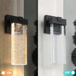 Outdoor Waterproof Crystal LED Wall Light, 2-Pack | Dusk-to-Dawn