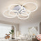 Modern LED Ceiling Light – 6 Ring Flush Mount Dimmable Ceiling Lamp