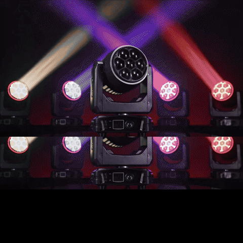 30W RGBW LED Moving Head Gobo Light – DMX Stage & DJ Lighting
