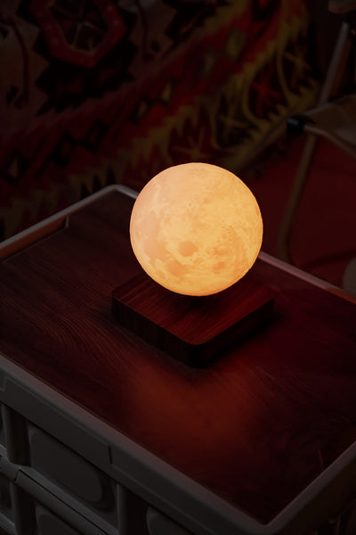 3D Magnetic Levitating Moon Lamp with LED Light – Rotating Floating Night Light